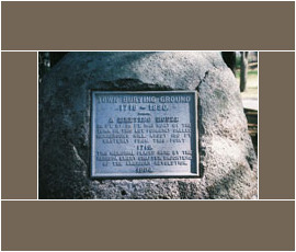Plaque at Old Burying Ground